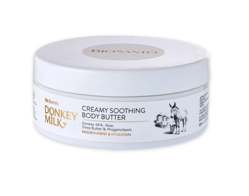 Biosanto Donkey Body Butter – Ενυδατικό και Θρεπτικό Βούτυρο Σώματος 200 ml