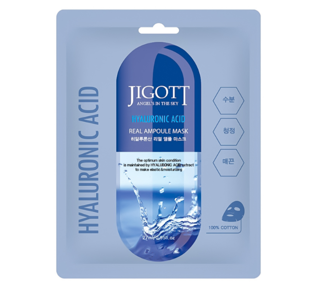 JIGOTT Hyaluronic Acid Real Ampoule Mask Μάσκα Προσώπου