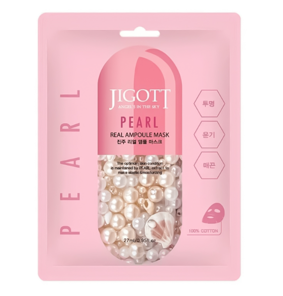 Jigott Pearl Real Ampoule Mask 27 ml